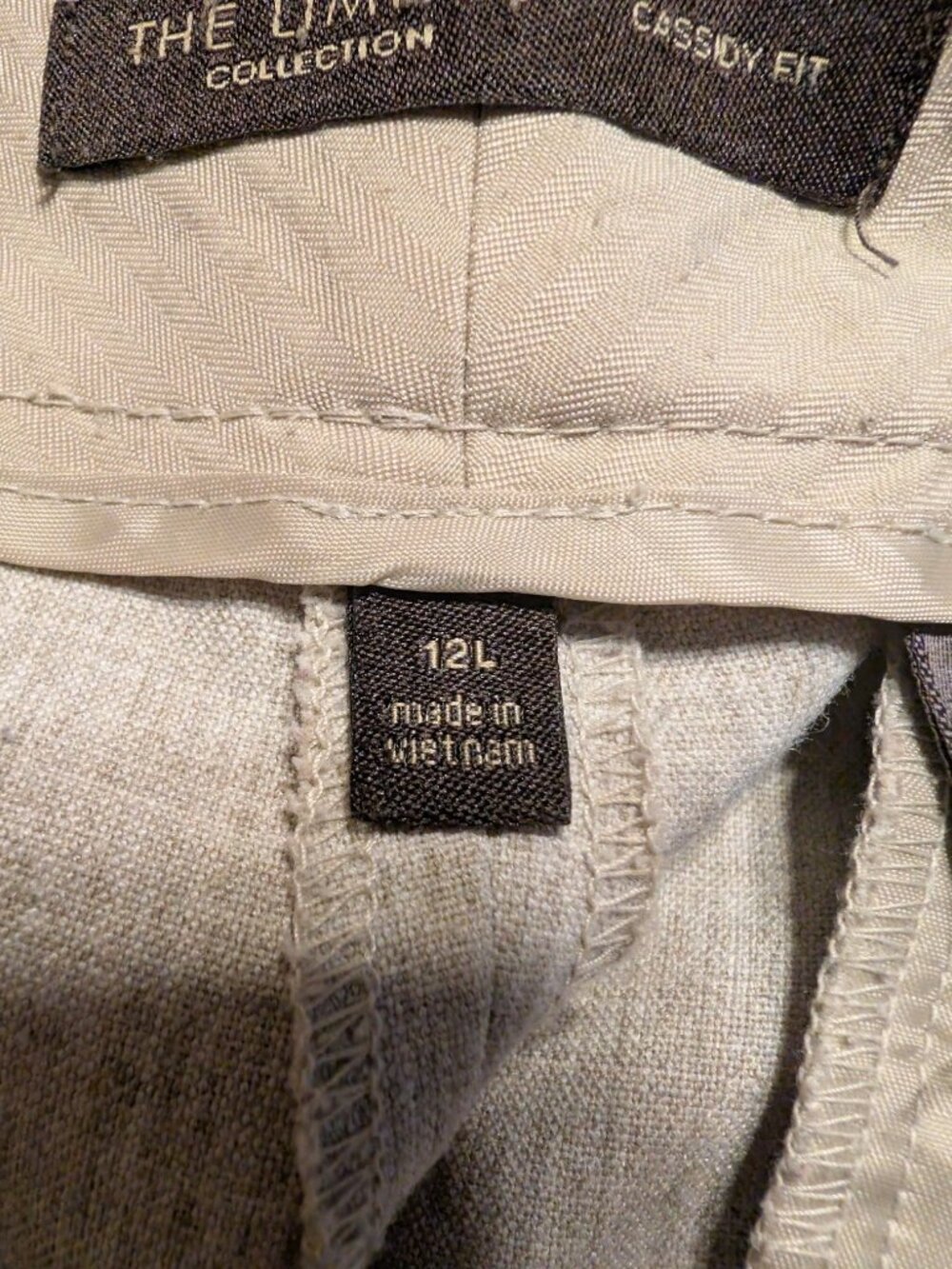 The Limited Collection Cassidy Fit Dress Pants 12L Beige Long Wide Leg Trousers - Picture 6 of 10